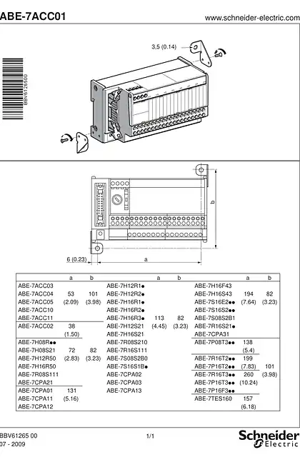 schneider施耐德ABE7ACC01 Kit for fixing on solid plate